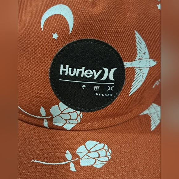 NWOT Hurley M Port Cruiser Orange Boho Floral Celestial Outdoor Baseball Hat Cap - Picture 4 of 6